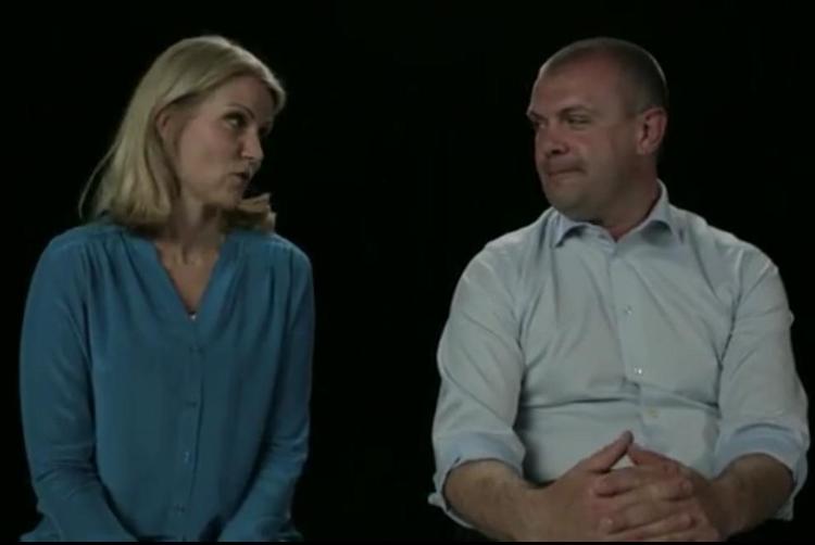 Videogas. Pinlig børnetime eller stilfuld humor? Meningerne om Thorning og Corydons fødselsdagshilsen til den tidligere S-formand Poul Nyrup Rasmussen er delte. 
