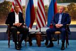 Stenansigter. Obama og Putin under det netop overståede G8-møde i Nordirland. 
