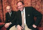 James Gandolfini i selskab med David Chase, skaberen af 'The Sopranos'. 