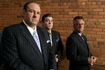 James Gandolfini er måske bedst kendt fra rollen som gangsterbossen Tony i tv-serien 'The Sopranos' - her står han sammen med Steven Van Zandt og Tony Sirico. 