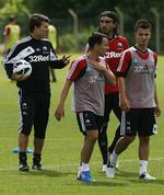 indkøb. Michael Laudrup og Swansea-spillerne har indledt træningen forud for sæsonen. 