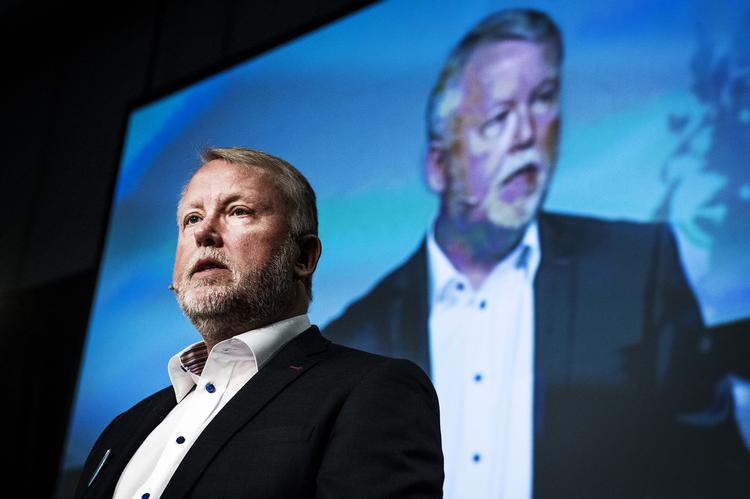 Lægeformand. Henrik Dibbern samlede under konflikten tusindvis af praktiserende læger til stormøde i Odense. 