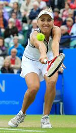 Mester. Elena Vesnina spiller sin første kamp ved Wimbledon på tirsdag mod tjekken Andrea Hlavackova. Vesnina står til at møde storfavoritten Serena Williams i 4. runde af Wimbledon, såfremt seedningerne holder. 