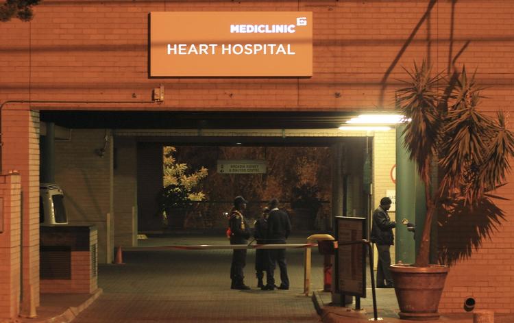 INDLAGT. Det er på dette hospital i Pretoria, at Nelson Mandela på anden uge er indlagt med en lungeinfektion. 