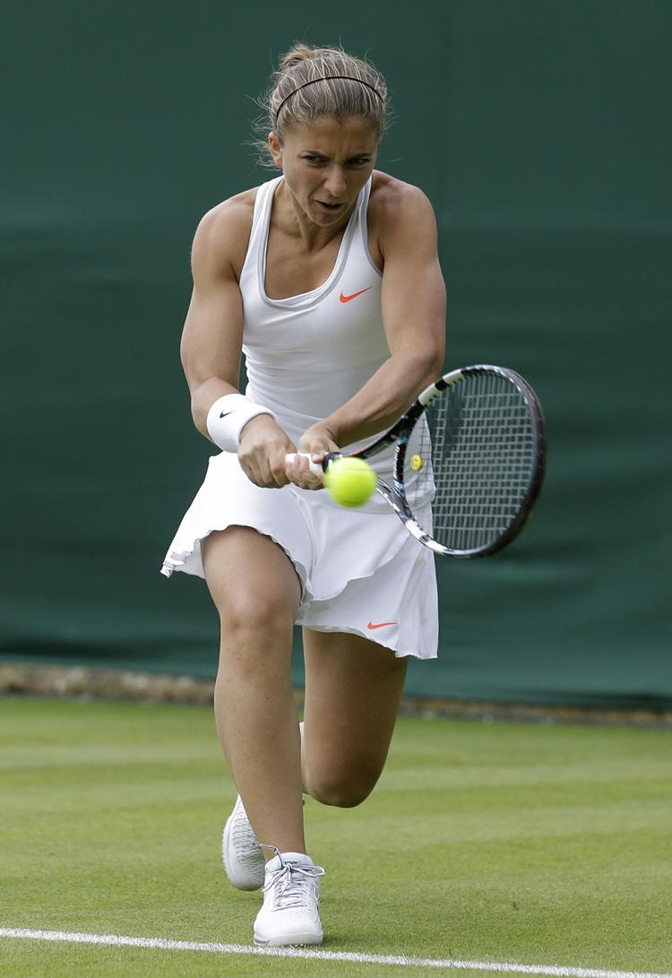 elimineret. På bane 18 tabte Sara Errani sin første kamp i årets Wimbledon. 