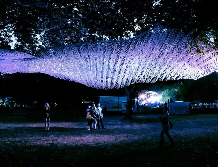 Festival. Sådan kan det nye vartegn for festivalgæsterne på Roskilde komme til at se ud. Inspirationen kommer fra  kunstnergruppen DS16. 