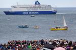 Koncert. Tågehornet på DFDS 'Seaways' leverede den dybe bas, da der i weekenden blev afholdt en unik koncert med skibenes tågehorn og et større orkester. 