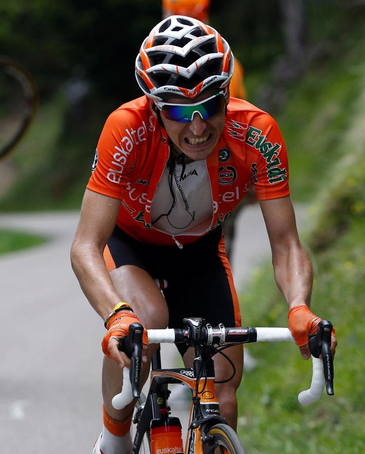 Kaptajn. Igor Anton fører i fraværet af Samuel Sanchez an på Euskaltel-holdet. 