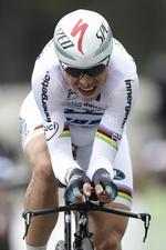 Tempo. Tony Martin får på 4. etape - holdtidskørslen ved Nice - brug for sine ekstraordinære evner i kampen mod uret. 
