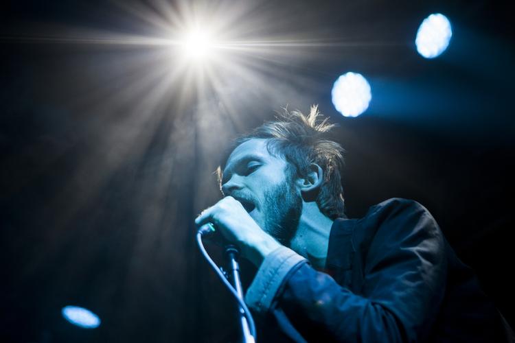 Musik. Kasper Nørlund fra Spleen United ved bandets famøse koncert på Northside Festival. 