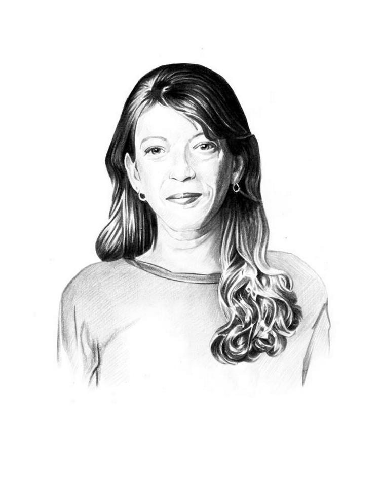 Journalist. Susan Orlean. Født 1955. Har skrevet for bl.a. Esquire og skriver nu for The New Yorker. <fotograf>Tegninger: Carsten Oliver Bieräugel 