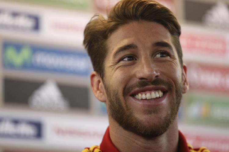 Sejrssikker. Den spanske forsvarer Sergio Ramos føler sig ikke truet før opgøret med Italien. 