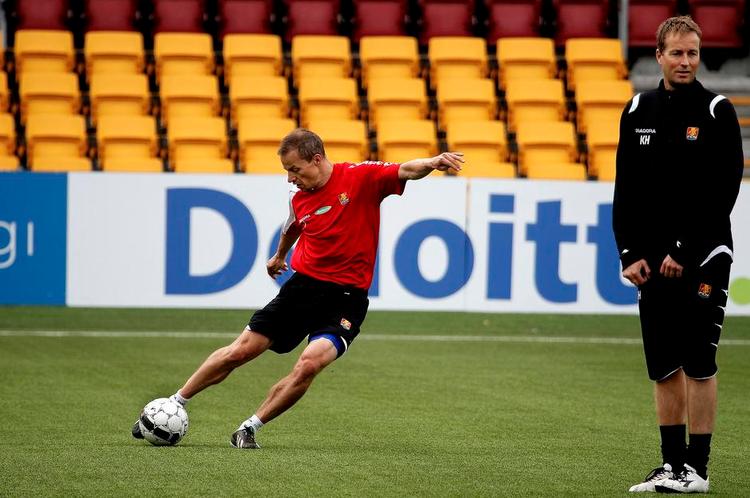 Træning. Hjulmand og Stokholms landsholdsambitioner kan gå i hver sin retning. 