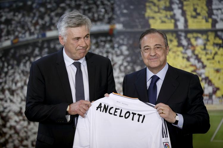 Mestermager. Carlo Ancelotti (tv) har vundet nationale mesterskaber med sine tre seneste klubber: AC Milan, Chelsea og Paris SG. Det er en statistik, de kan lide i Real Madrid. 