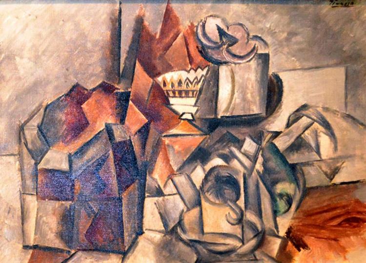 Picasso. De amerikanske myndigheder har beslaglagt maleriet ’Compotier et tasse’ – ’Frugtskål og kop’ – som den spanske kunstner Pablo Picasso malede i 1909, som har en værdi på 66 mio. kroner. 
