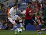 solgt. Spaniens Isco (th) under semifinalen ved U21-EM mod Norge. 