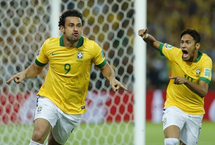 Topscorer. Fred (tv) scorede fem gange i fem kampe ved Confederations Cup. 