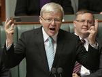 vinder. Kevin Rudd kom til magten i Australien i onsdags, da han slog den siddende premierminister, Julia Gillard, i et dramatisk formandsopgør. 