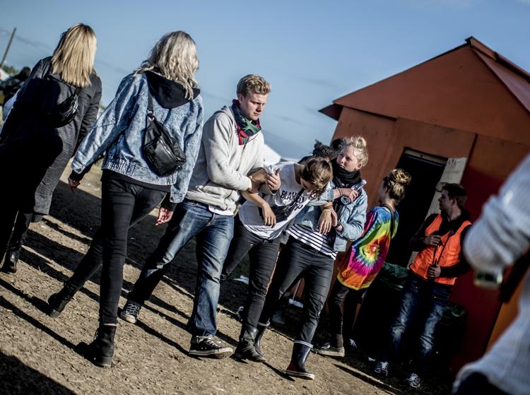 Festligt. Roskilde-livet trækker ikke så meget i udlændingene som tidligere. 