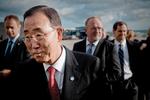 Topdiplomatisk. FN's generalsekretær Ban Ki-moon roser Danmarks bidrag til FN og har fulgt med i opførelsen af den nye FN-bygning i Frihavnen, som han også tidligere har besøgt (billedet). 