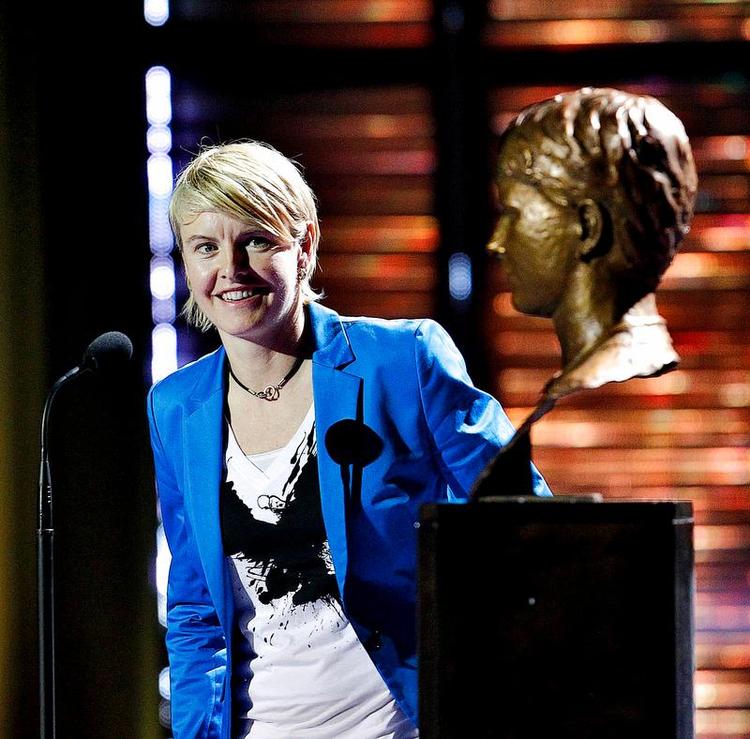 Hæder. Camilla Andersen blev sidste år optaget i Sportens Hall of Fame med en buste af sig selv. 
