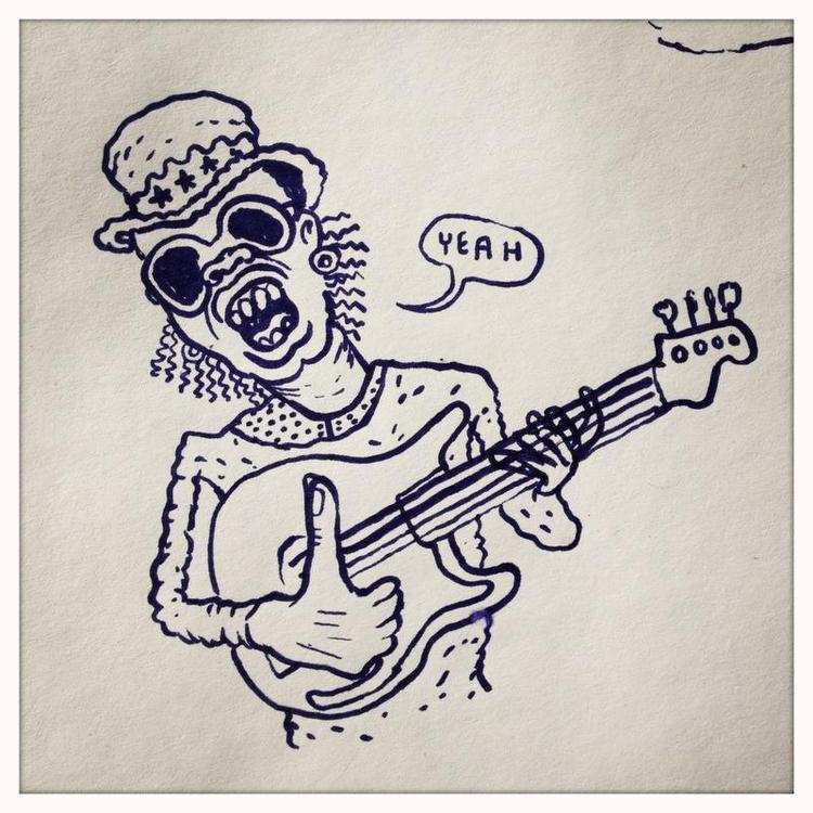 Slap! Funk og soul-jazz byder om noget op til svedende dans. Tegning: Philip Ytournel. 