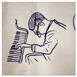 iskold. Flere af 1950'ernes toneangivende danske og svenske musikere var inspirerede af cool-skolen. Tegning: Philip Ytournel 