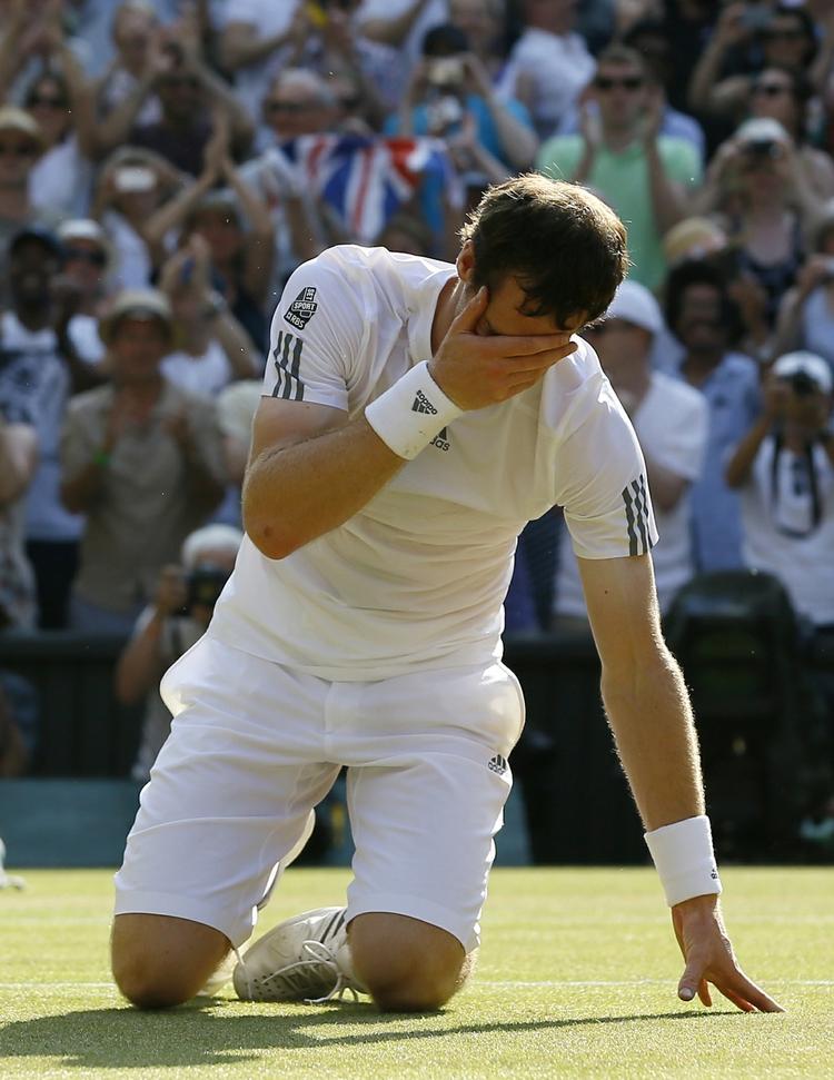 Forløsning. Murray er den første britiske vinder i herresingle i 77 år. 