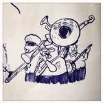 Rødderne. Det hele startede i 1920’ernes New Orleans med legender som King Oliver, Jelly Roll Morton og Louis Armstrong. Tegning: Philip Ytournel 