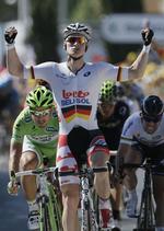 Sprintermatch. Andre Greipel er foreløbigt noteret for en etapesejr i årets Tour. 