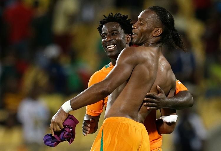 holdkammerater. Wilfried Bony kender Didier Drogba godt. De to spiller sammen på Elfenbenskystens landshold. 