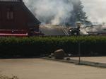 Brand. Galleri Draupner i Skanderborg brænder. 