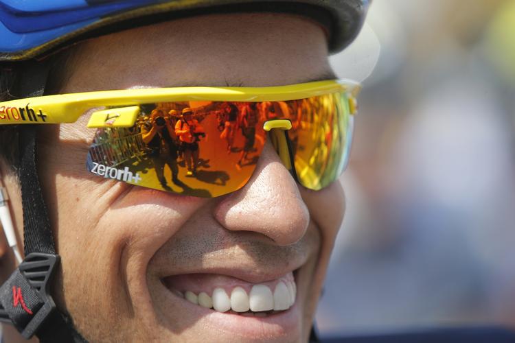 Tilfreds. »Mit hold kørte enestående godt«., siger Alberto Contador om dagens etape. 