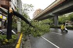 NATURKRÆFTER. Tyfonen Soulik har allerede sat sine spor i Taiwan. 