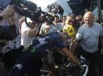 FÆRDIG. Alejandro Valverde blev kørt langt tilbage i klassementet på gårsdagens etape. 