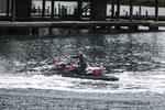 HURTIG. Stefan Nielsen er en af de vandscooterførere, der rigtig gerne vil sejle hurtigt i Københavns Havn. 