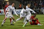 Triumf. FCK's Igor Vetokele jubler efter en scoring mod FC Nordsjælland i kampen, hvor FCK reelt sikrede sig mesterskabet i sidste sæson. 
