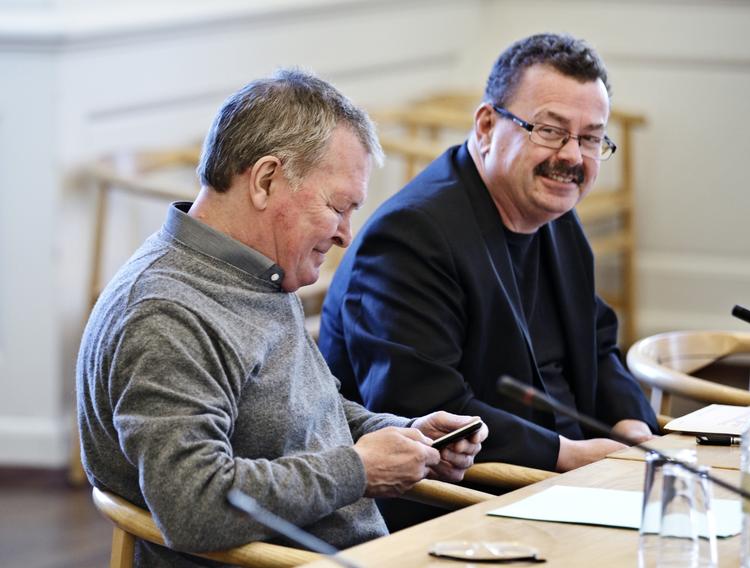 Pres. Per Clausen (til højre) håber på at åbenhed om støttekroner kan være med til at lægge et pres på de store partier, så de også røber deres hemmelige tal. 