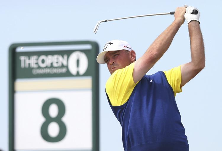 NEDTUR. Efter tre stabile dage måtte Thomas Bjørn i dag bruge hele 80 slag på at gennemfører banen ved British Open. 