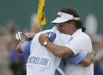 JUBEL. Phil Mickelson spillede fantastisk, da det spidsede til i British Open. 