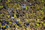 SUCCES. Første Superligarundes største opmuntring var de tætpakkede tribuner, specielt i Brøndby, hvor der var næsten 19.000 tilskuere. 