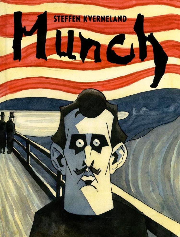 skrækslagen. 12. december i år ville den modsætningsfyldte norske maler være fyldt 150. Tegning fra bogens omslag 