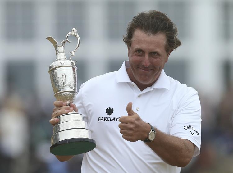 OPENVINDER. For første gang vandt Phil Mickelson den eneste europæiske major, og amerikaneren mangler kun kun US Open i at have vundet alle fire, en bedrift som kun fem andre golfspillere har præsteret. 