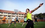 Morgenfrisk. Fitnessdronningen Kamilla Thinggaard får sat gang i hotelgæsterne på Comwell Sport Rebild Bakkers multibane fra morgenstunden. Foto: Morten Langkilde 