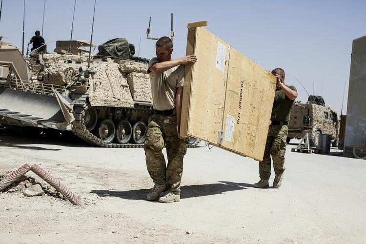 Danske soldater i Camp Price i Helmand-provinsen pakker lejren sammen. Det er knap 12 år siden, at den danske krigsindsats i Afghanistan begyndte. 