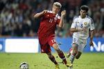 mål. Andreas Cornelius (tv) er kommet fint i gang i sin nye klub. 