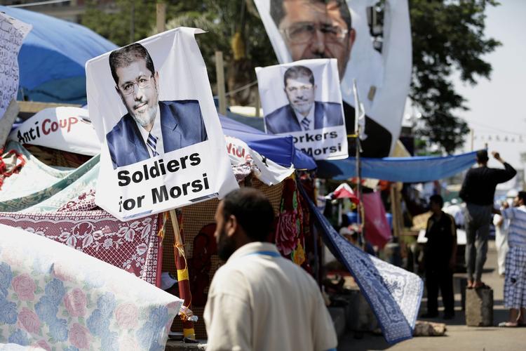 STØTTE. Den afsatte præsident Mohamed Morsi har fortsat mange tilhængere. 