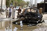 UDBRÆNDT. Flere bilbomber er gået af i Irak i dag. 