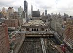 UDBYGNING. Madision Square Garden må vige pladsen for en udbygning af Penn Station, som ses i forgrunden. 