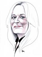 Rock'n'roll. Anne Linnet. Tegnet af Anne-Marie Steen Petersen 